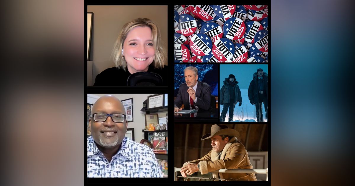 396: From Jon Stewart to 'True Detective', How the 2024 US Election & this Political Moment is Reflected in Popular Culture. Guest: Eric Deggans, NPR's TV Critic & Media Analyst.