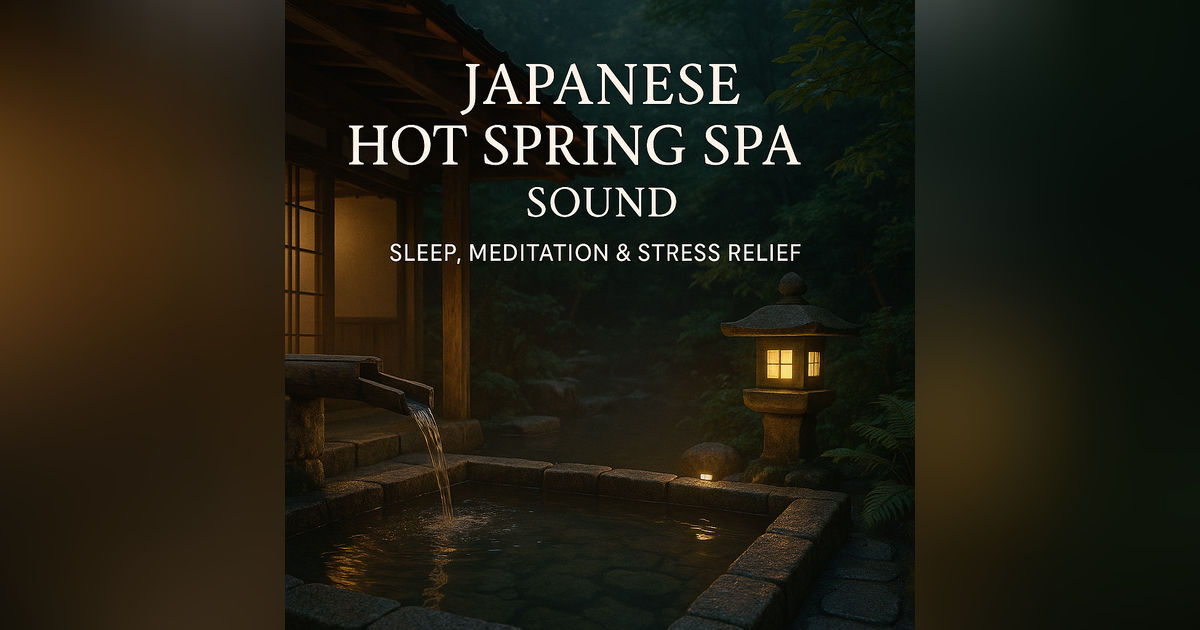 Japanese Hot Spring Spa Sound | Sleep, Meditation & Stress Relief