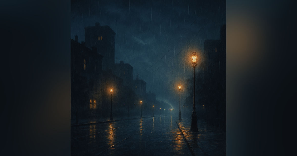 Relaxing Rain & Thunder with Distant Train Sounds for Sleep | Deep Night Ambience