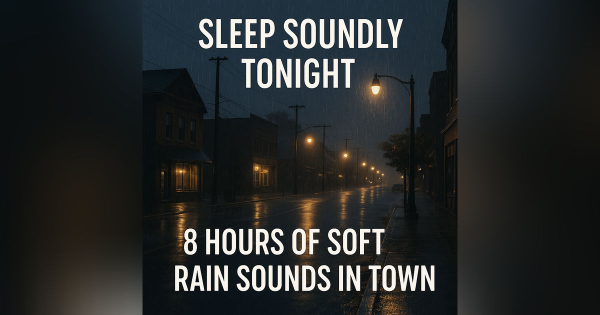 Sleep Soundly Tonight: 8 Hours of Soft Rain Sounds in Town