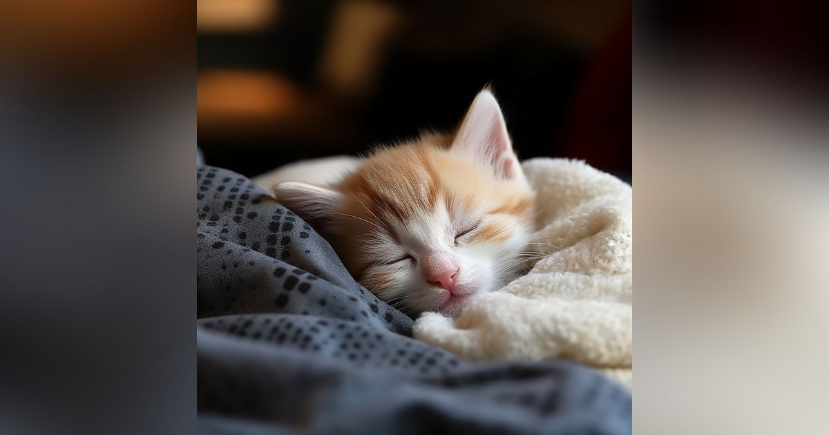 1 Hour CUTEST CAT PURRING By This Baby KITTEN | Relaxation | ASMR for Sleep