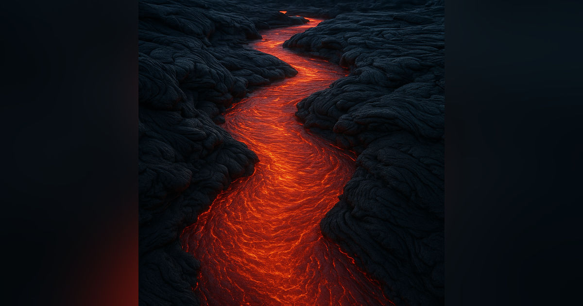 Lava Flow, - Natural Sounds | for Sleep & Stress Relief, Lava River