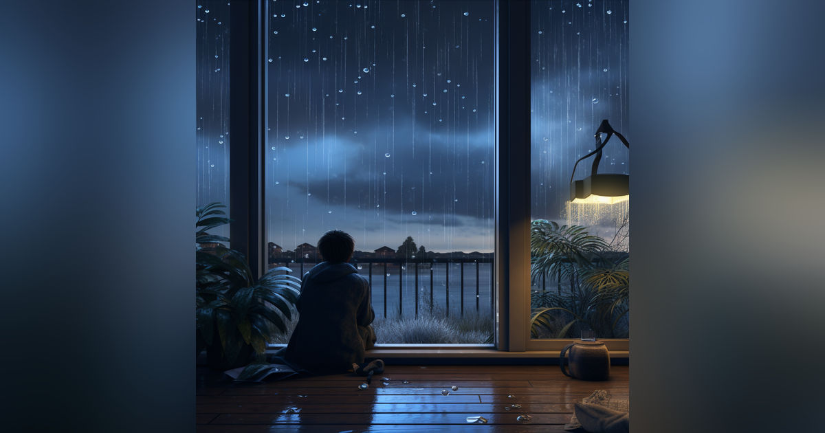 Relax and Unwind to the Soothing Sound of Raindrops and Wind