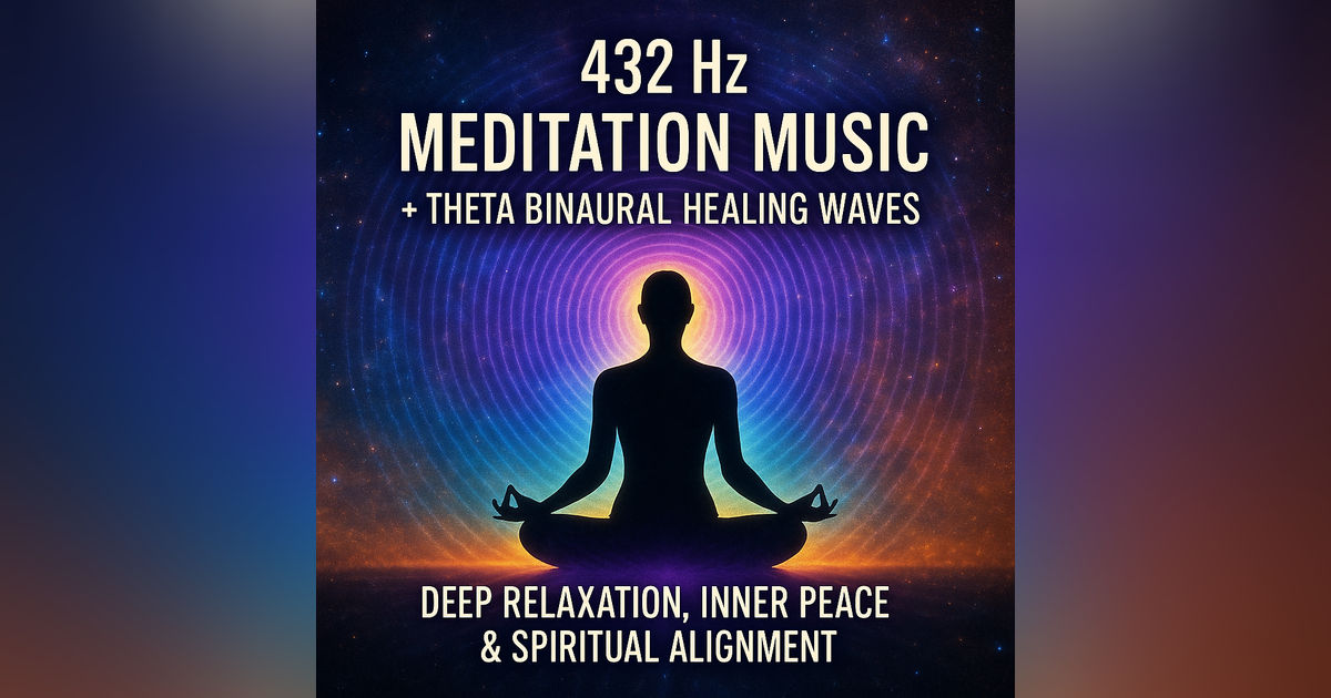 432 Hz Meditation Music + Theta Binaural Healing Waves 🧘 Deep Relaxation, Inner Peace & Spiritual Alignment