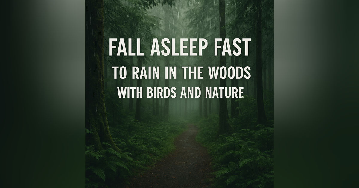 Fall Asleep Fast to Rain in the Woods with Birds and Nature