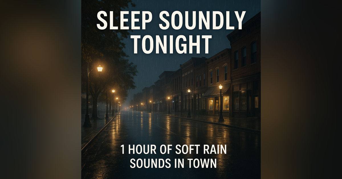Sleep Soundly Tonight: 1 Hours of Soft Rain Sounds in Town