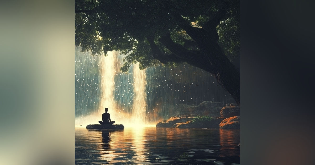 💤 8 Hour Deep Binaural Meditation | 3Hz Delta Wave Binaural Beats, Ambient Music, Rain for Healing Sleep 😴