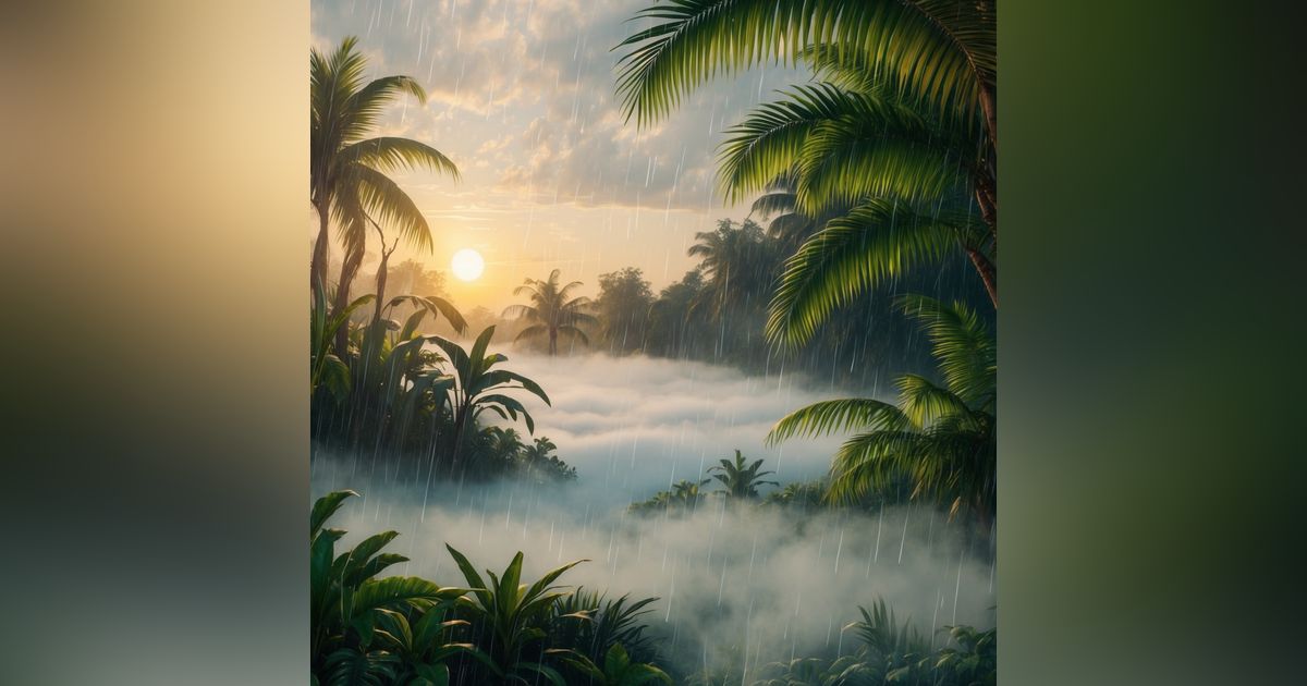 Tropical Rain Sound | Relaxing Rain Sounds| Rain Asmr| Rain Sounds For Sleeping