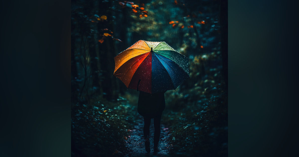 Rain On Umbrella |  Relaxing ASMR Sounds For Sleep, Study, Meditation