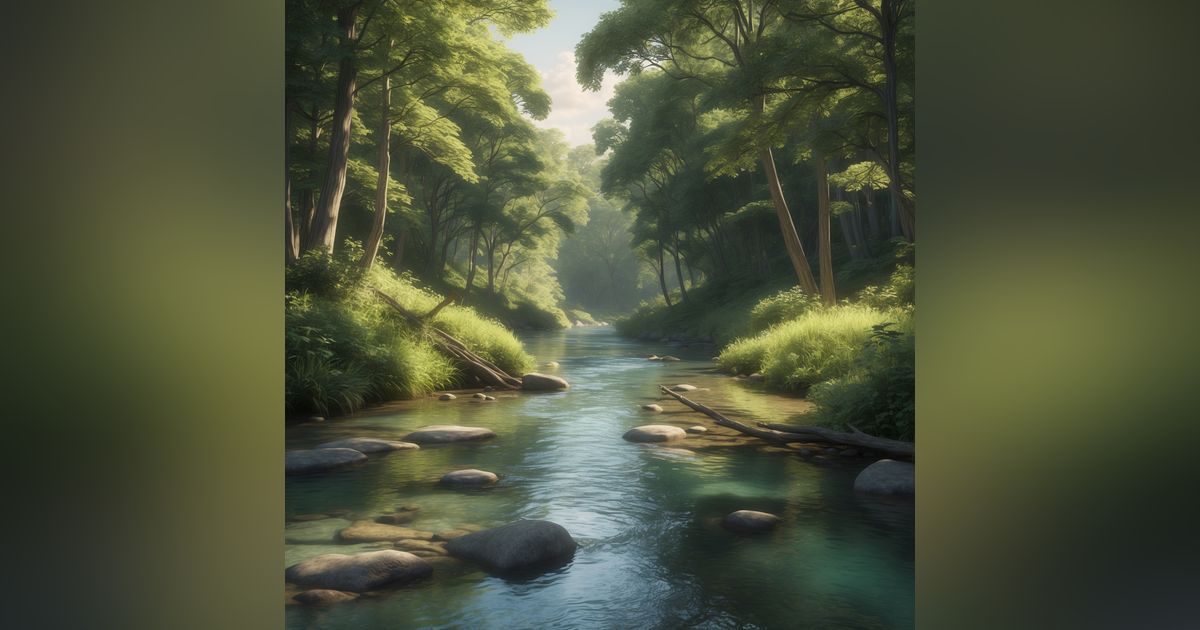 Forest Stream Active Small River Sound for Deep Focus