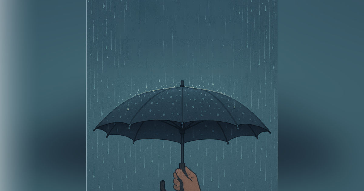 ASMR Rain Under Umbrella 🌧️ Cozy Sounds for Sleep, Focus & Relaxation