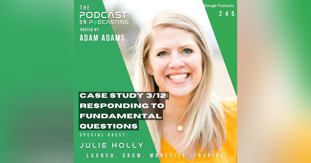 Ep245: Case Study 3/12: Responding To Fundamental Questions - Julie Holly Ep245: Case Study 3/12: Responding To Fundamental Questions - Julie Holly