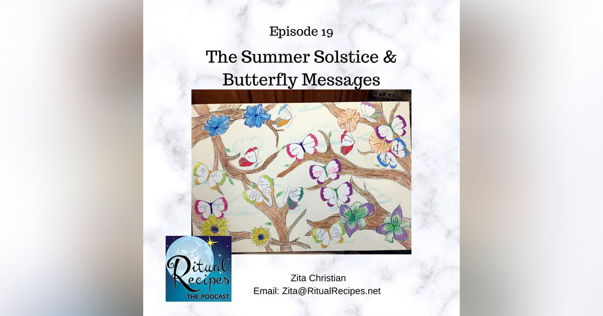 Summer Solstice, Sun, Moon, and Butterflies Summer Solstice, Sun, Moon, and Butterflies