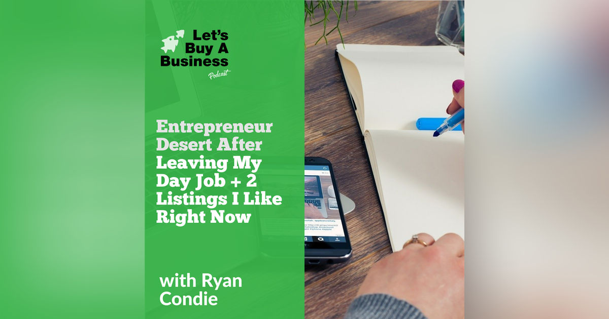 Entrepreneur Desert After Leaving My Day Job + 2 Listings I Like Right Now Entrepreneur Desert After Leaving My Day Job + 2 Listings I Like Right Now