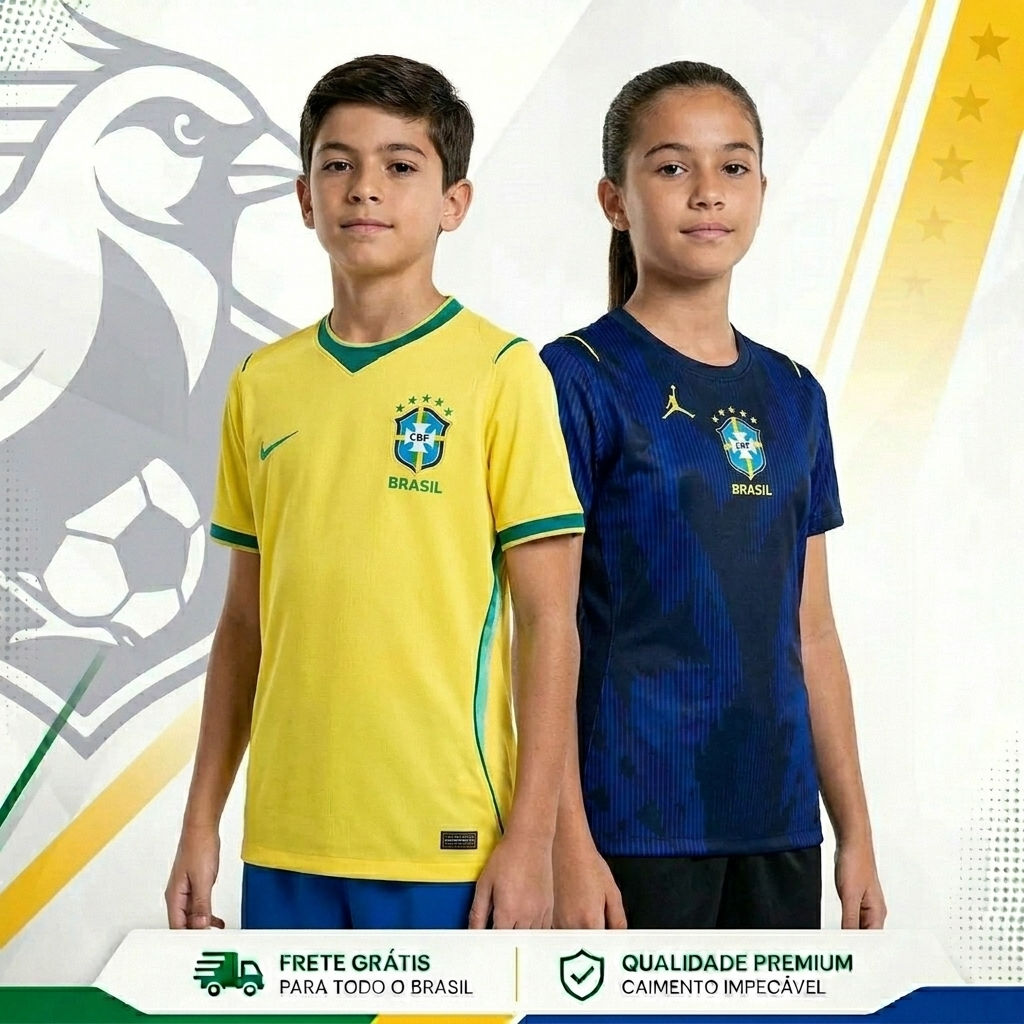 Camisa Infantil Seleção Brasileira 26/27
