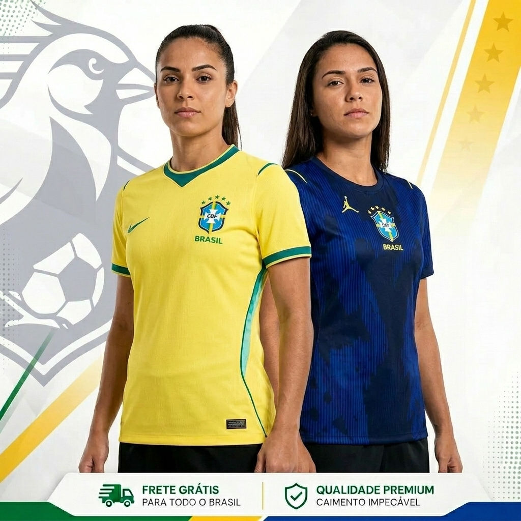 Camisa Feminina Torcedora Seleção Brasileira 26/27