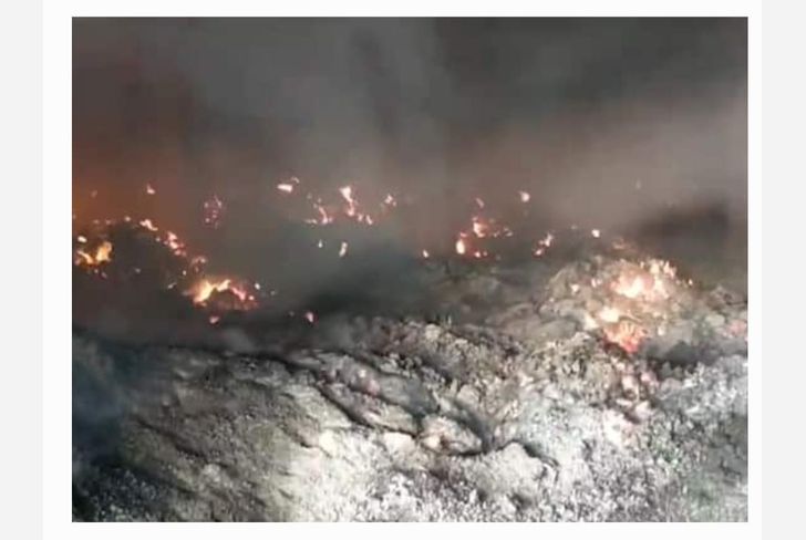 पाच एकरावर फ्लोअर मील हजारो मैद्याची पोती आगीत जळून खाक