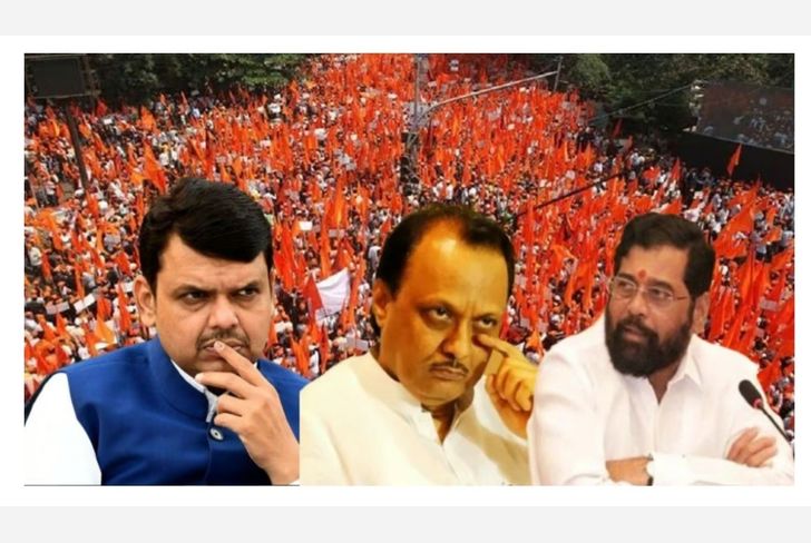 सर्वात अधिक मराठा समाज हा बीड मध्ये मोठ्या प्रमाणावर आक्रमक