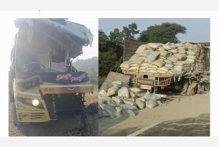 पुणे सोलापूर महामार्गावर पाटस येथील दुर्दैवी घटना