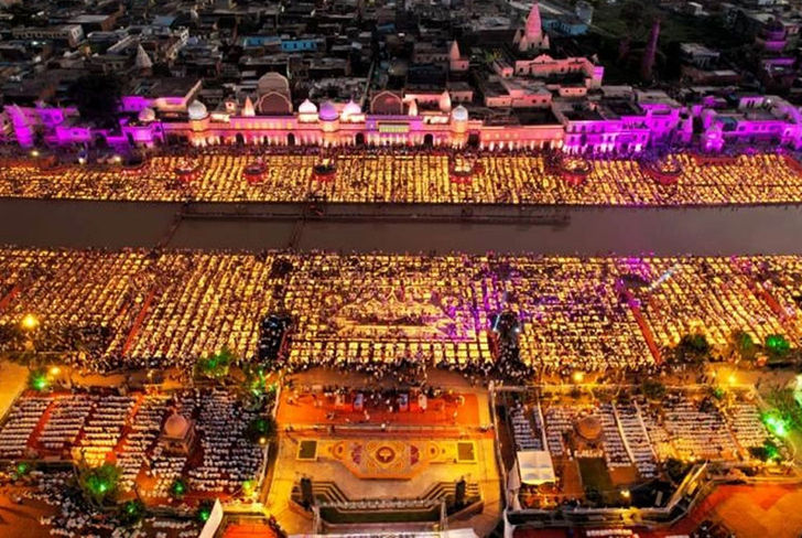 Ayodhya 1576 lakh lamps