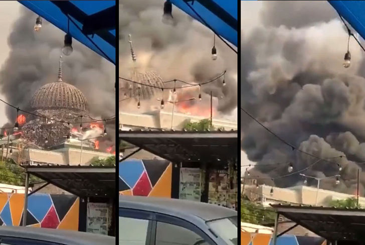 Grand mosque collapsed
