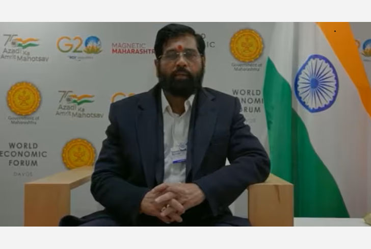 CM Eknath Shinde in Davos