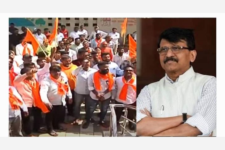 शिवसैनिकांची मराठा आंदोलंकानी धुडकावली विनंती आक्रमक होत हाॅटेल बाहेर केले आंदोलन दौंड सोडण्याची केली मागणी