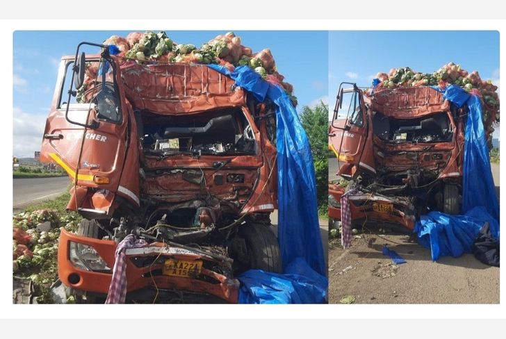 भीषण अपघातानंतर दोन्ही गाड्या चक्काचूर
