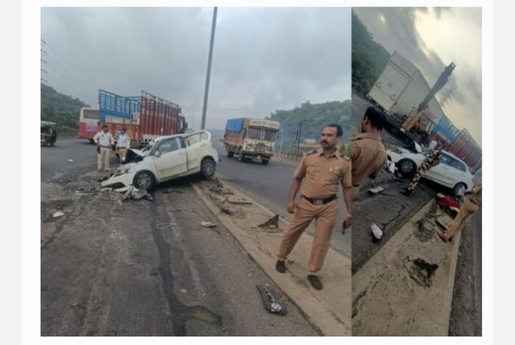 आज सकाळी झालेल्या अपघातात