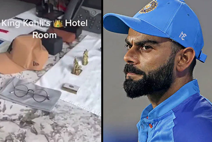 Virat kohli hotel room