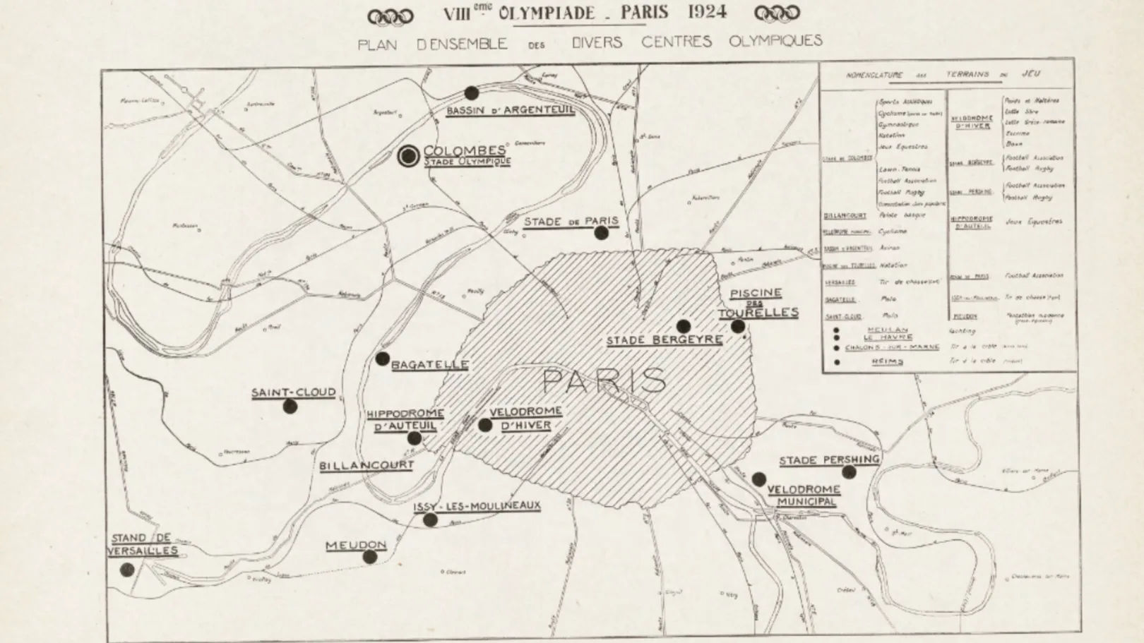 1924 venue map
