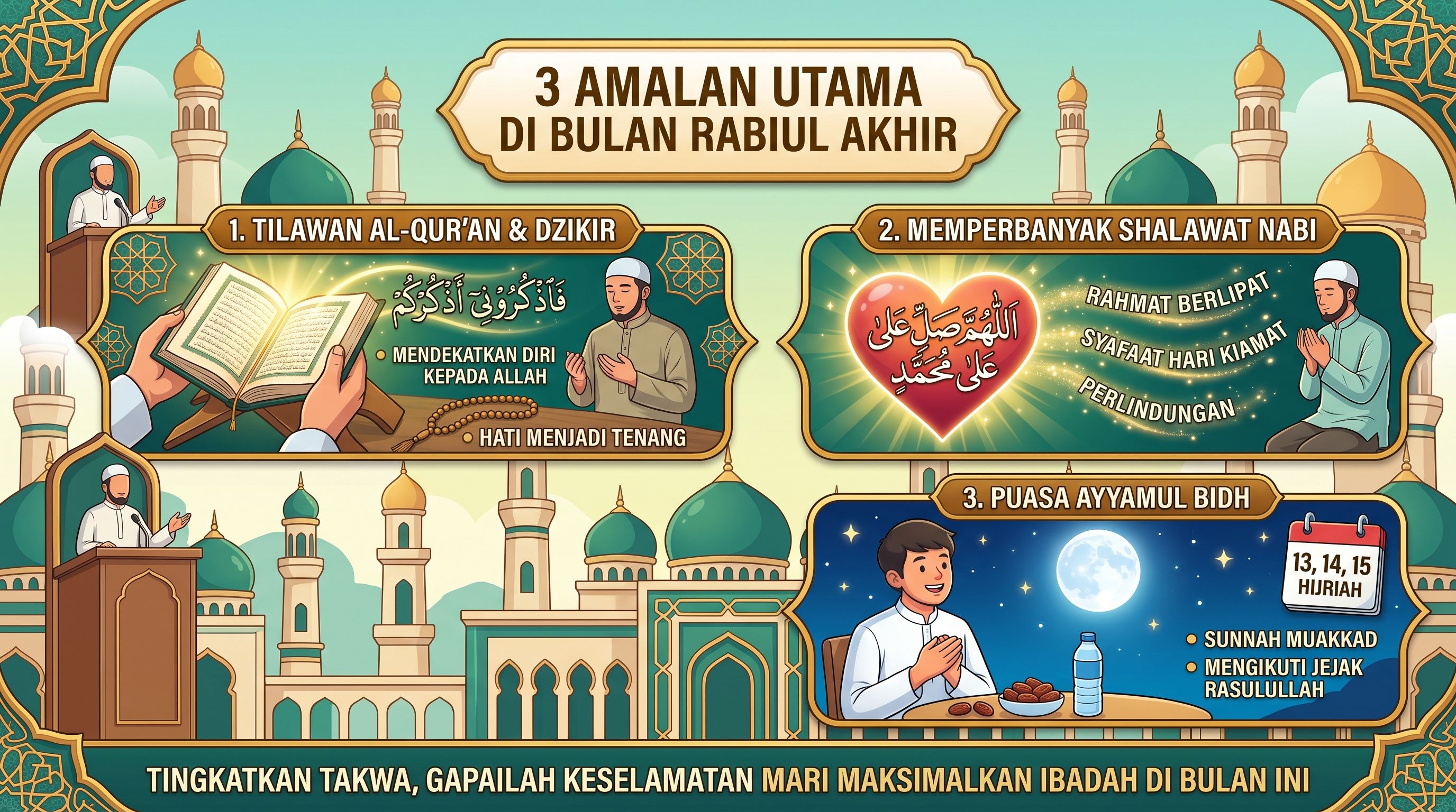 3 Amalan Sunnah dan Keistimewaan Bulan Rabiul Akhir