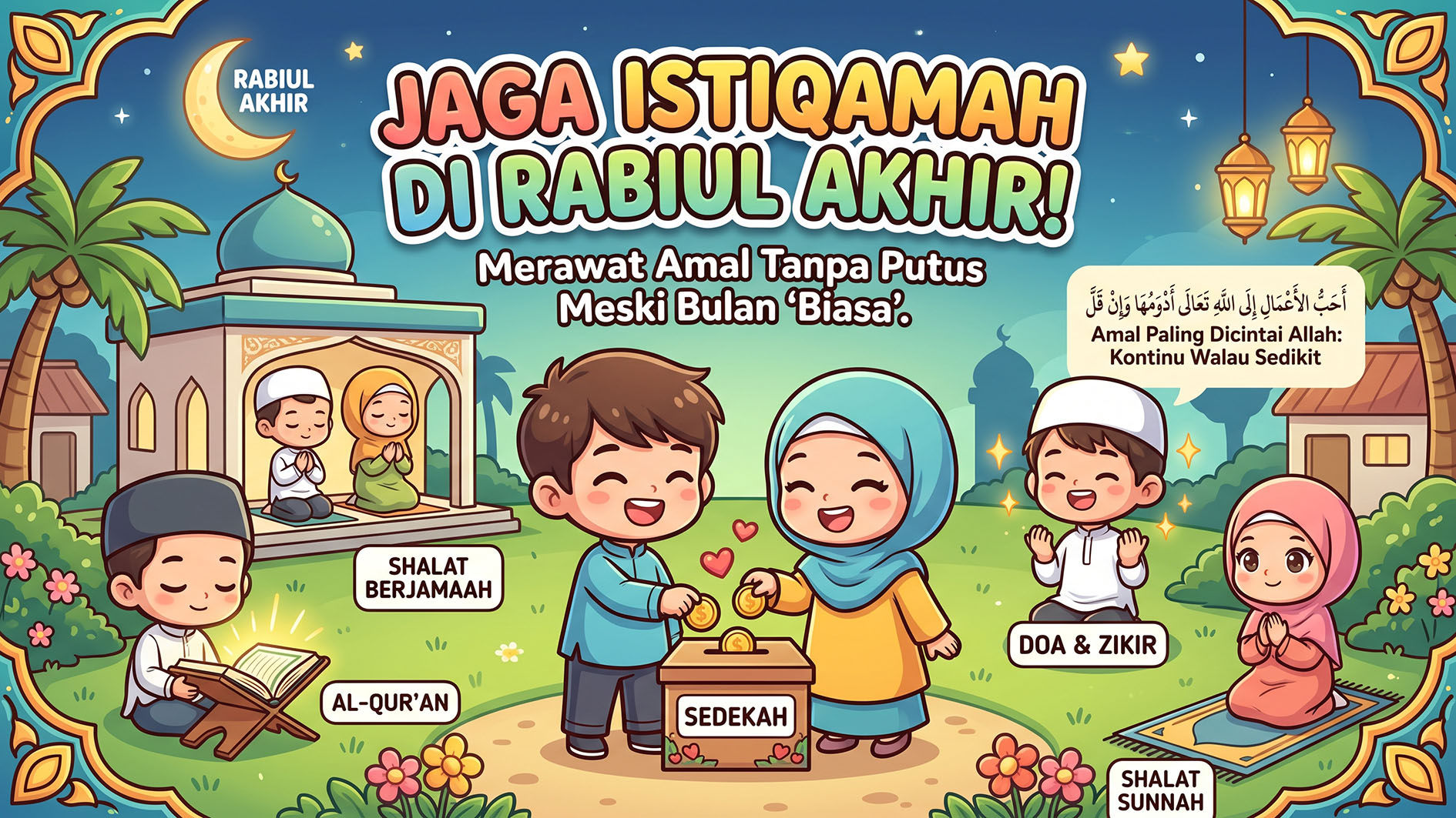Khutbah Jum'at Bulan Rabiul Akhir : Mensyukuri Nikmat Umur dengan Istiqamah Beribadah