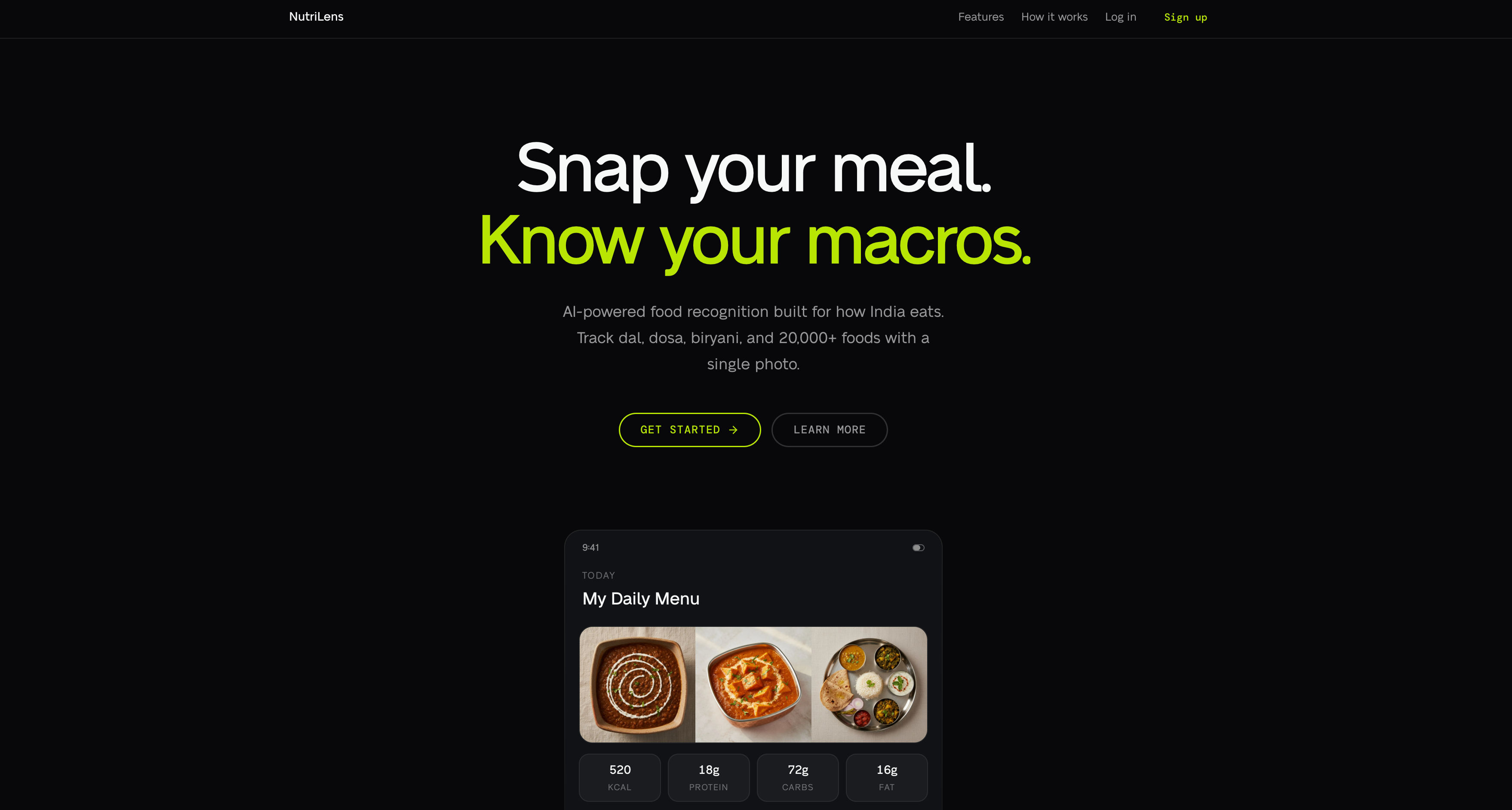 AI-Native Nutrition Tracker - AI-powered solution by 360Labs