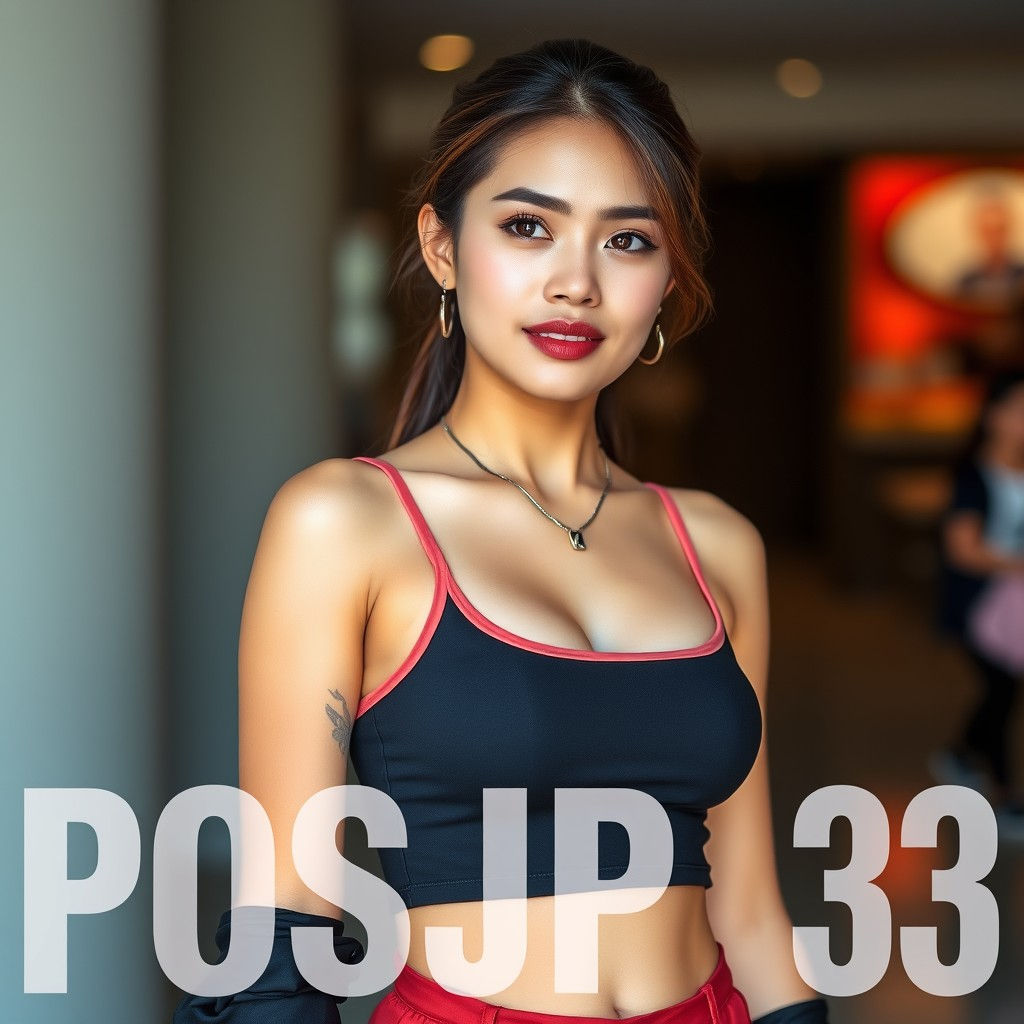 Gambar pemain sedang bermain slot POSJP33 dengan deposit QRIS Rp10.000 dan tampilan kemenangan besar.
