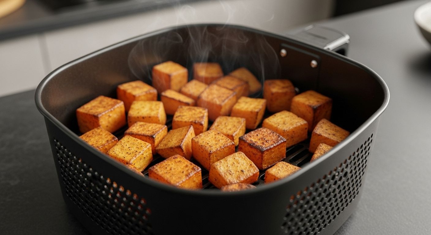 Diced Sweet Potatoes in Air Fryer Crispy Bites
