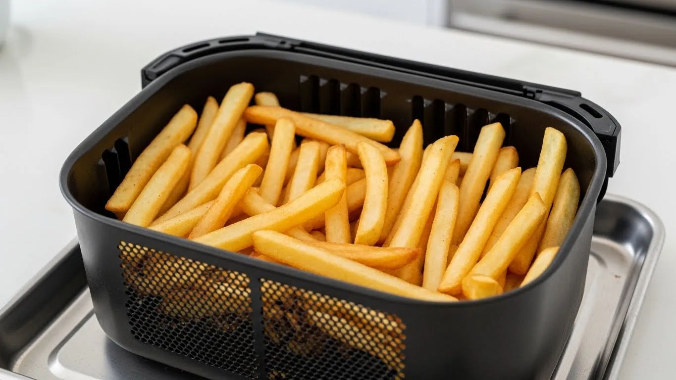 fresh potato fries in air fryer