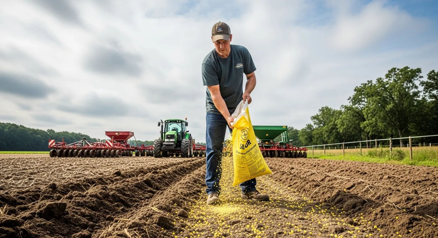 lowering soil ph with sulfur