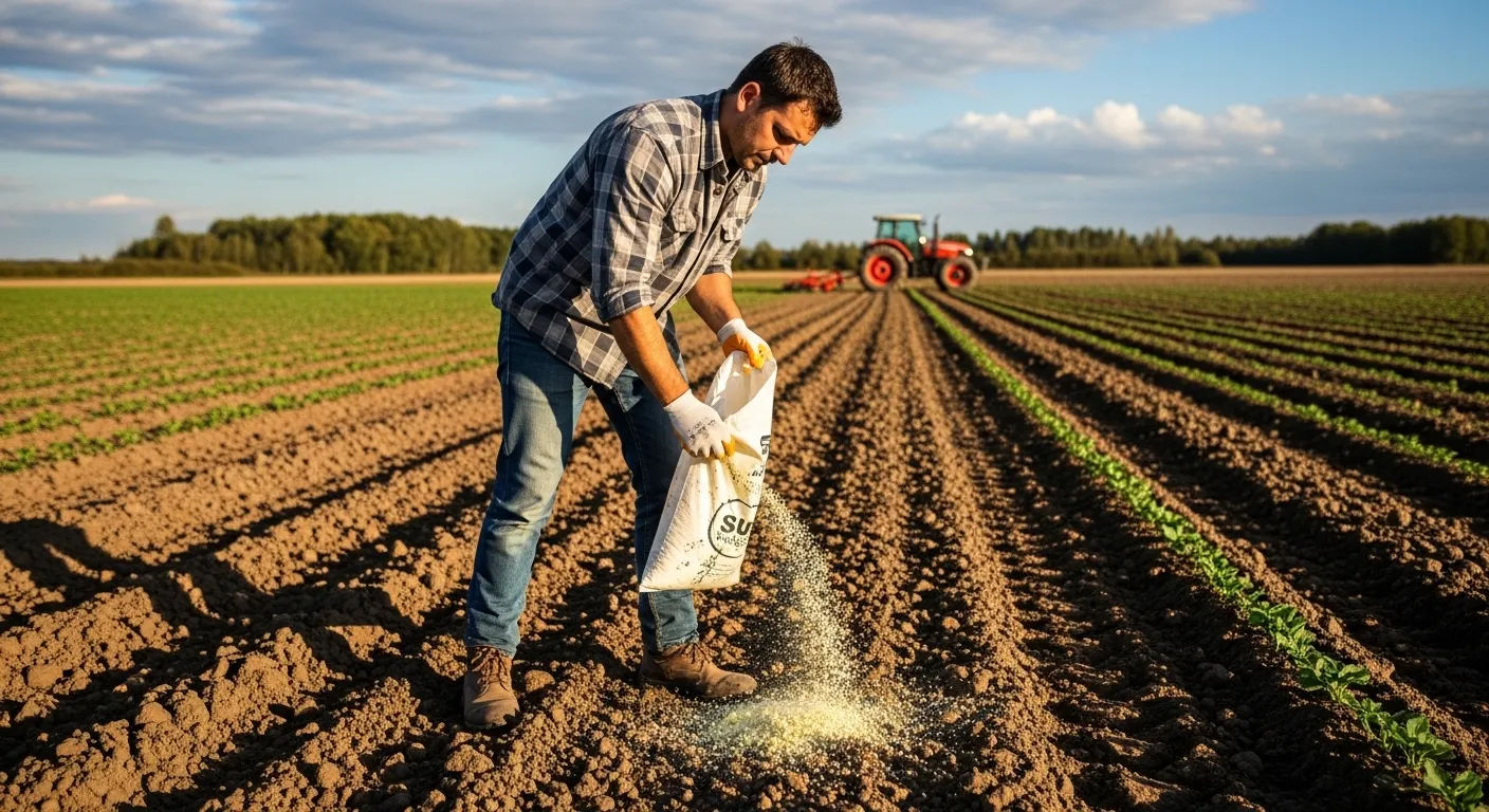 Lowering Soil pH with Sulfur Safe Application