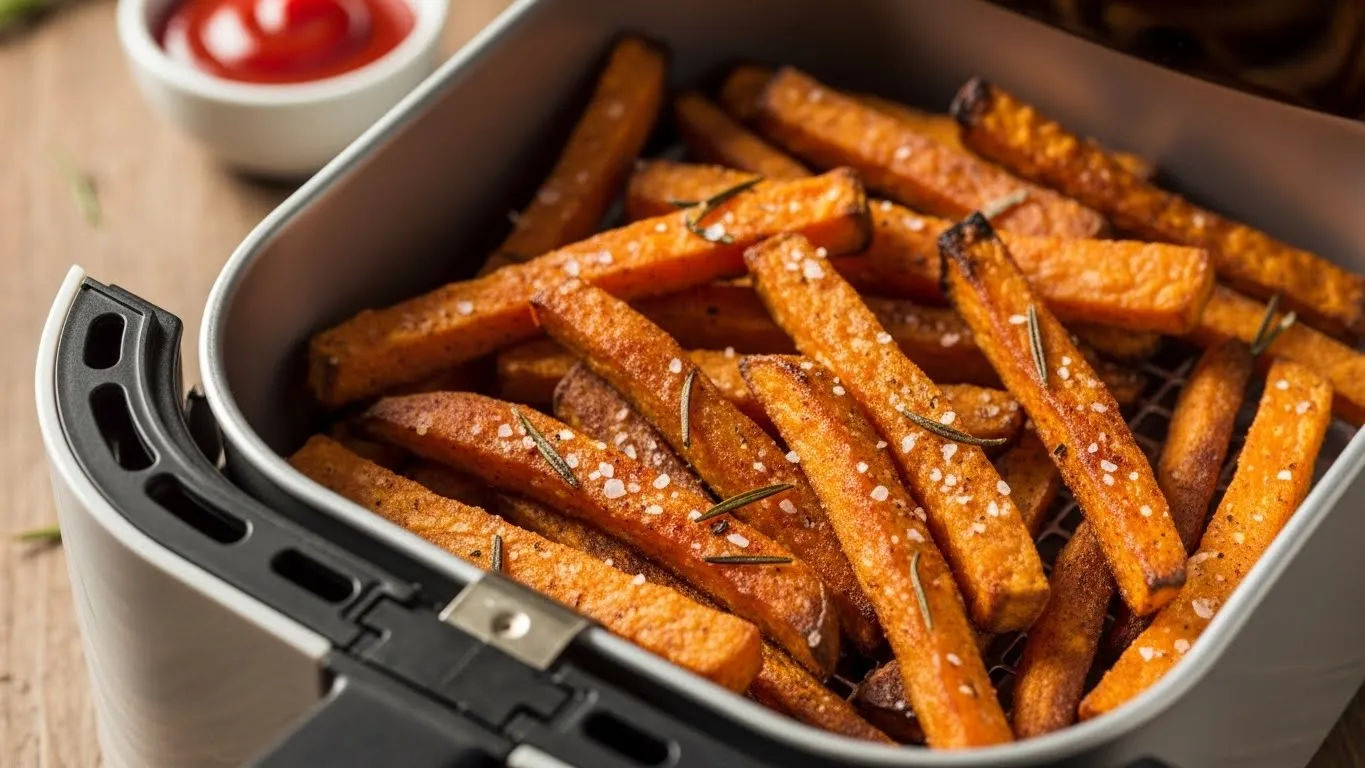 making sweet potato fries in air fryer