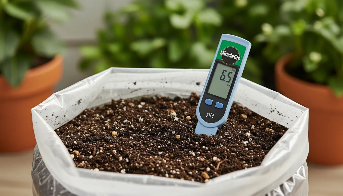 miracle gro potting mix ph