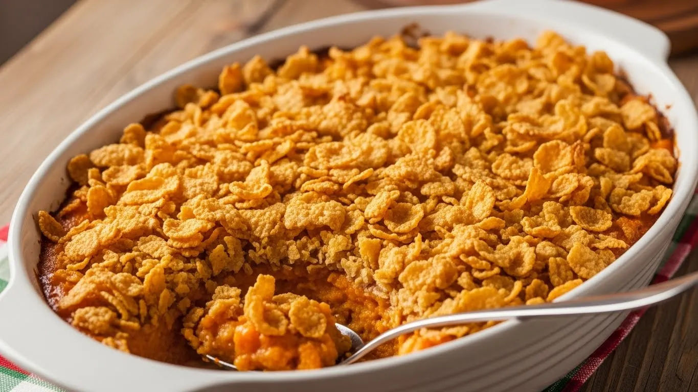 sweet potato casserole with corn flakes