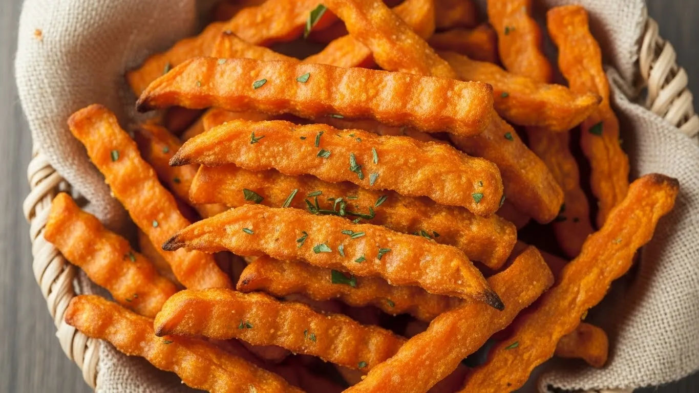 sweet potato fries air fryer crispy
