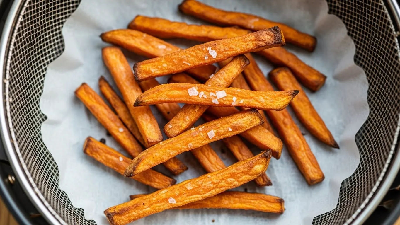 Sweet Potato Fries Air Fryer Crispy Secret Method