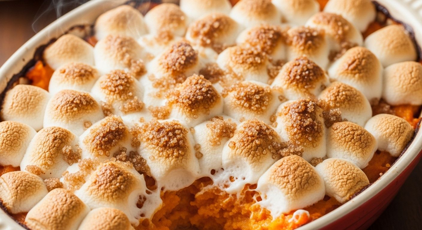 Sweet Potato with Marshmallows and Brown Sugar Tasty Mix