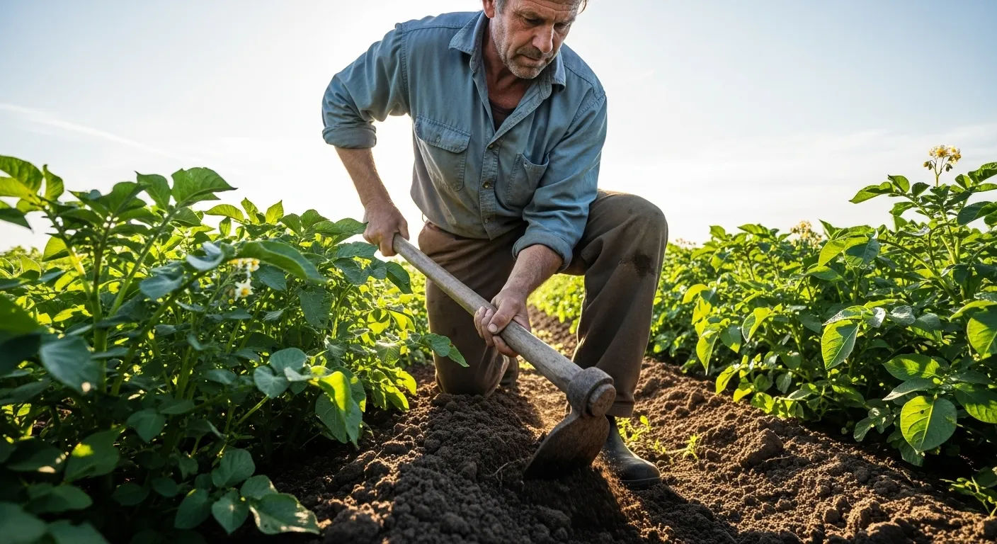 when should you hill potatoes