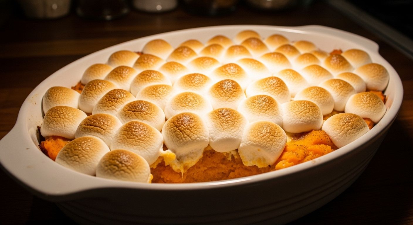 Yam and Marshmallow Casserole Holiday Favorite