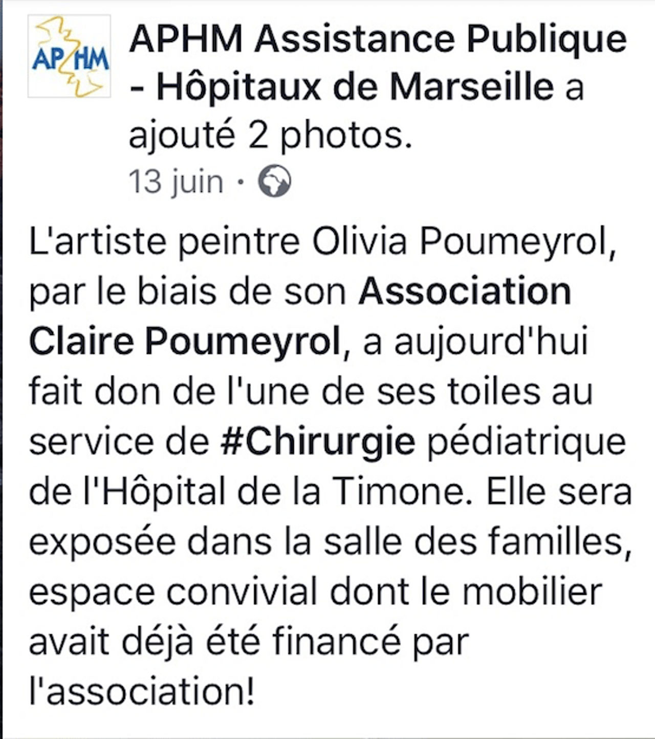 Bilan de l'association Claire Poumeyrol