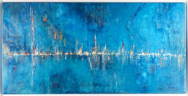 Bleu rivage - 185x100