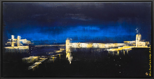 Nuit sur la digue - 100x50